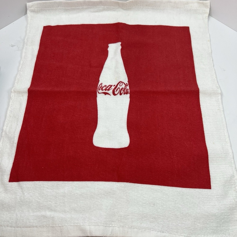 ProTowels Coca Cola Hand Towel Unisex OS Red New Storage Spots Cotton Bottle